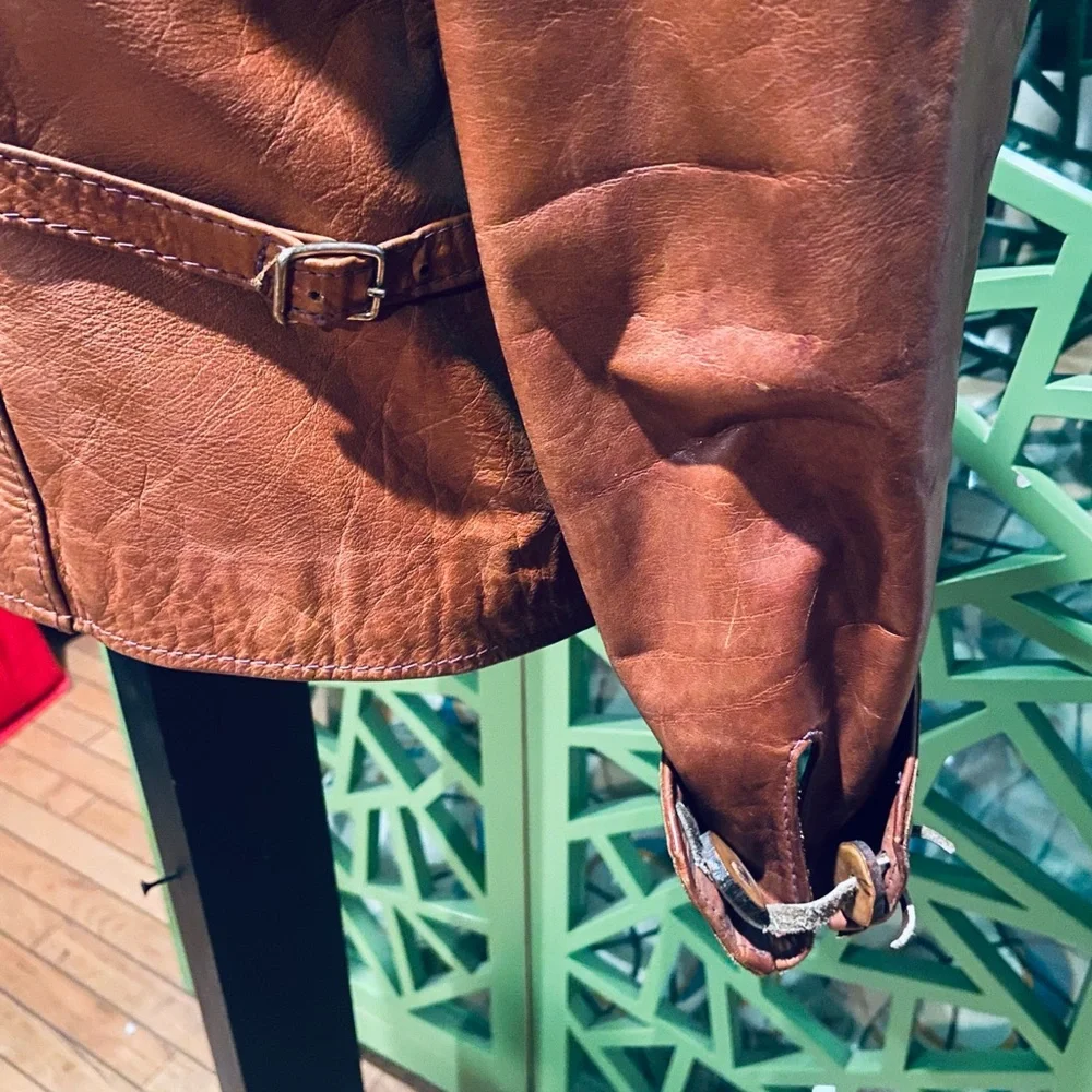 East West Leathers San Francisco Vintage STATEMENT PIECE Leather Jacket - Picture 12 of 14